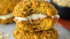 Carrot Cake Cookie Sandwiches