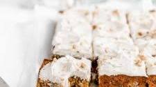 Carrot Sheet Cake with Chai Cream Cheese Frosting