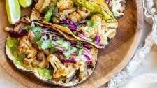 Cauliflower Tacos with Cabbage Slaw