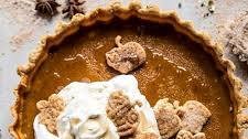 Chai Pumpkin Pie with Maple Whipped Cream