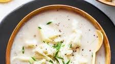 Cheddar Cauliflower Potato Soup