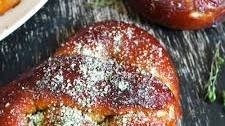 Cheese Stuffed Herb Parmesan Pretzels