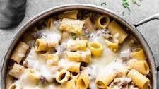 Cheesy Beef Stroganoff Pasta