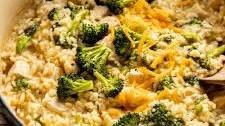 Cheesy Chicken Risotto with Broccoli