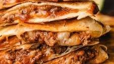 Cheesy Ground Beef Quesadillas