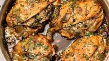 Cheesy Stuffed Chicken Marsala with Mushrooms & Fontina