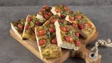 Cherry tomato and basil focaccia