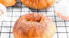 Chewy Cinnamon Sugar Pumpkin Bagels