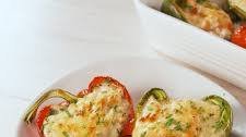 Chicken Alfredo Stuffed Peppers