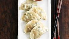 Chicken and spinach dumplings