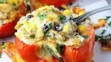 Chicken Enchilada Stuffed Peppers
