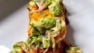 Chicken Enchiladas with Fire-Roasted Pepper Sauce