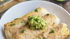 Chicken Enchiladas with Smoky Garlic Cream Sauce