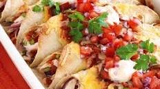 Chicken enchiladas with tomato salsa recipe