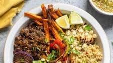 Chimichurri Rice Bowls with Seasoned Black Beans