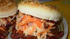 Chipotle Sloppy Joes With Crunchy Coleslaw