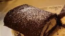 Chocolate-Banana Cake Roll