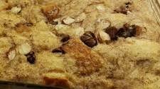 Chocolate Almond Bread Pudding