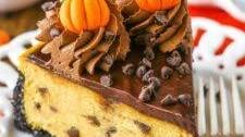 Chocolate Chip Pumpkin Cheesecake