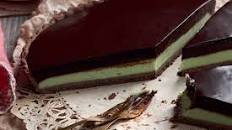 Chocolate mint tart