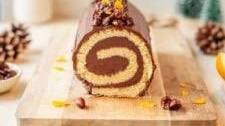 Chocolate Orange Yule Log