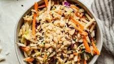 Cilantro Broccoli Slaw with Peanut Butter Dressing