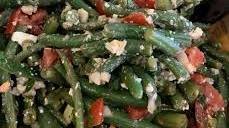 Cold Green Bean Salad with Feta and Cherry Tomatoes