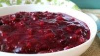 Cranberry Cherry Bourbon Vanilla Sauce