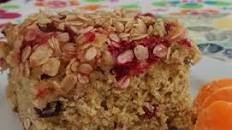 Cranberry Oatmeal Breakfast Cake