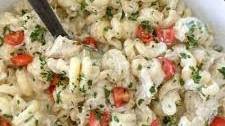 Creamy Chicken Alfredo Taco Pasta