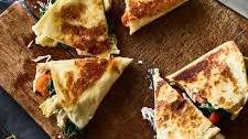 Creamy Chicken Florentine Quesadillas