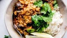 Creamy Coconut Chicken Curry with Eggplant