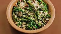 Creamy Green Beans with Miso Mushroom Sauce