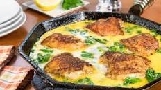 Creamy Lemon Butter Chicken Thighs with Spinach