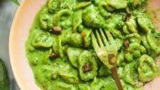 Creamy Pea, Pancetta and Spinach Pasta