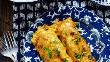 Creamy Three Cheese Chipotle Chicken Enchiladas