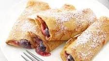 Crepes With Peanut Butter and Jam