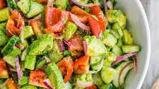 Cucumber Tomato Avocado Salad