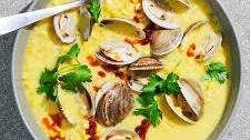 Dairy-Free Corn Chowder with Clams and Chorizo