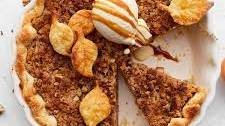 Easy Apple Walnut Crumble Pie