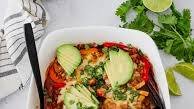 Easy Chicken Enchilada Stuffed Peppers