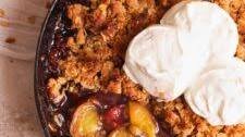 EASY PEACH CRUMBLE (CRISP) RECIPE