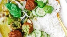 Easy Peasy 20-Minute Green Falafel Curry