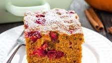 Easy Pumpkin Cranberry Cake