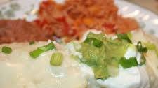 Easy White Chicken Enchiladas