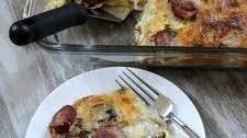 Egg Mushroom Kielbasa Bake