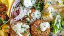 Falafel Salad with Lemon-Tahini Dressing