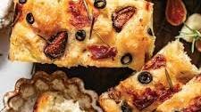 Fig, Prosciutto, Rosemary, and Olive Focaccia