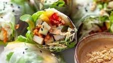 Fresh Vegan Rainbow Spring Rolls