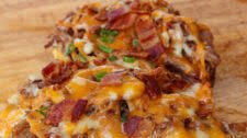 Fully-Loaded BBQ Potatoes with Pulled Pork